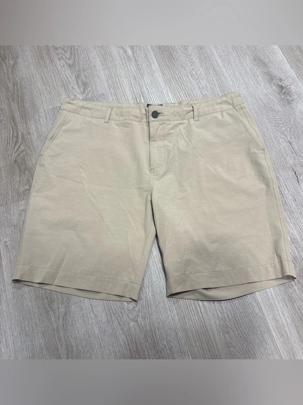 Faherty All Day Shorts Mens 38 Tan Drawstring Chino 9” Inseam Stretch Casual